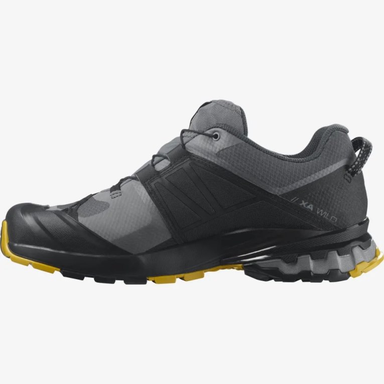 Black / Grey Salomon Xa Wild GTX Men's Trail Running Shoes | PH 57091A